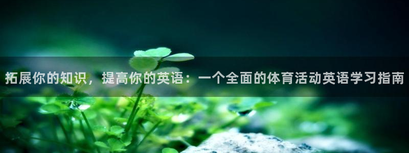 好博体育怎么没了：拓展你的知识，提高你的英语：一个全面的体育活动英语学习指南